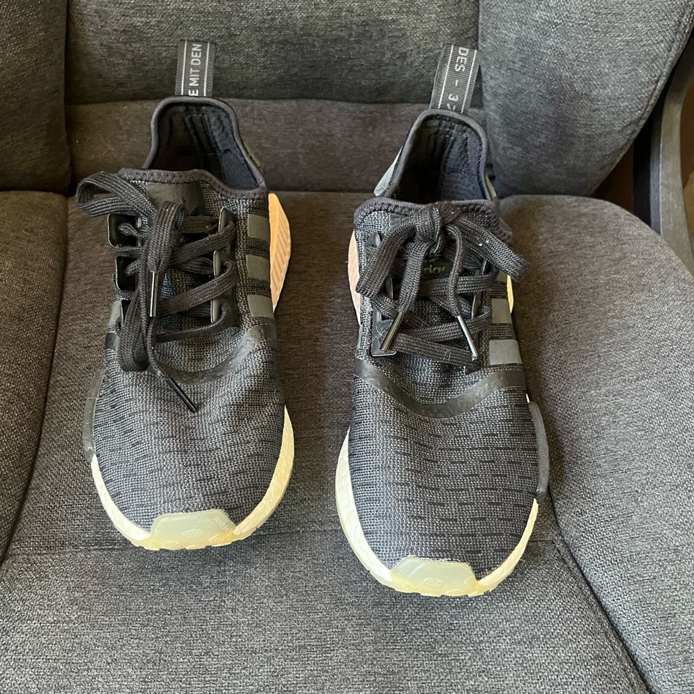 Adidas NMDs Black and Beige Sneakers